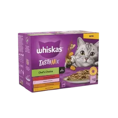 Whiskas – Tasty Mix Chef’s Choice in Gravy 12Pcs*85g