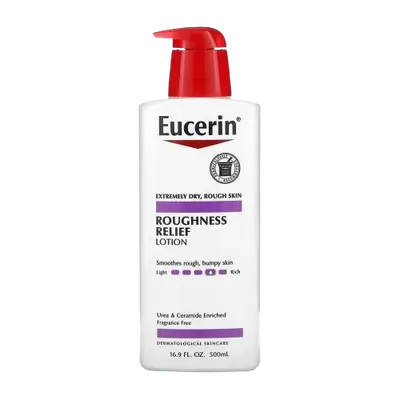 Roughness Relief Lotion Urea & Ceramide Enriched, Fragrance Free 500ml _ Eucerin