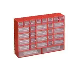 Hobby Plastic Drawer Set 2 Red