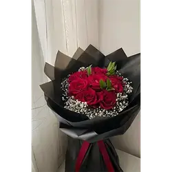 Bouquet Of Red Roses 8 Flowers