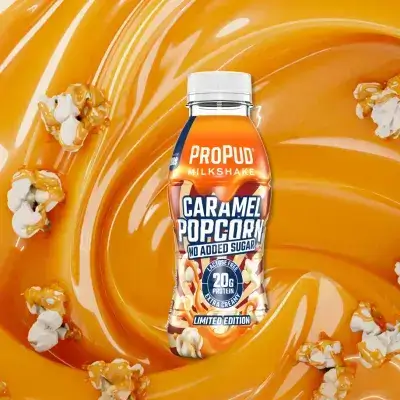caramel and popcorn milkshake