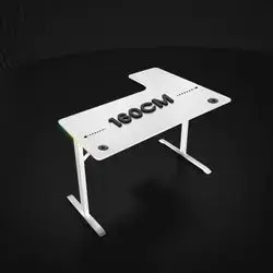 AG Table Zero Gravity L-Shaped RGB Left-Side White - 160cm