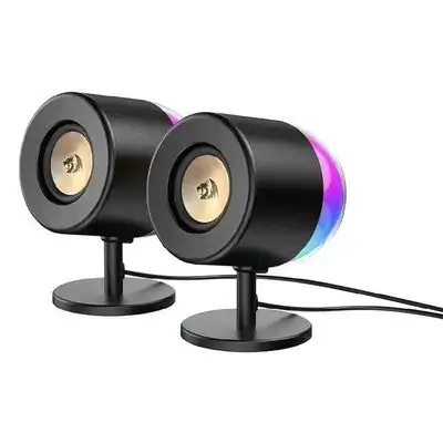 مكبر صوت Redragon GS598 Ahri 2.0 – سلكي، صوت ستيريو عالي القوة مع إضاءة RGB للألعاب