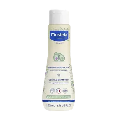 Gentle Shampoo with Organically Farmed Avocado 200ml _ mustela