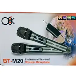 Model: BT M20 Dual Wireless Microphone Type: Wireless Microphone System Microphone Type: Lavalier / Lapel Connectivity: Wireless (2.4 GHz RF) Frequency Range: 2.4 GHz Operating Distance: Up to 50 meters (164 feet) line-of-sight Battery Type: Rechargeable Lithium-ionBattery Life: Up to 8 hours Charging Time: Approximately 2 hours Audio Output: Frequency Response: 20 Hz to 20 kHz Signal-to-Noise Ratio: = 90 dB