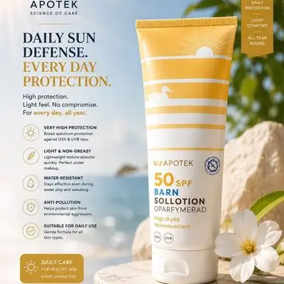 Apotek 50 SPF BARN Kids Sunscreen Lotion