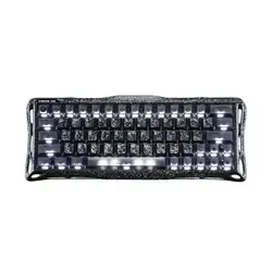 GravaStar Mercury V60 Pro Hall Effect Magnetic Switch Gaming Keyboard — Special Cyber Frost Black Edition
