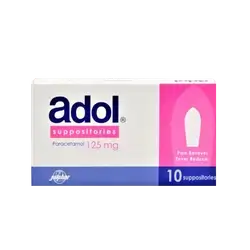 Adol 125mg 10 Suppositories _ Julphar