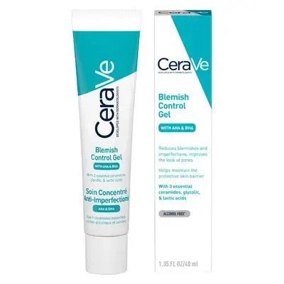 cerave blemish control gel with AHA and BHA 40ml