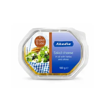 Akadia Salad Cheese in oil with herbs and olives 100g