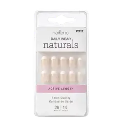 Daily Wear Natural Active Length Salon Quality 28 Nails 14 Sizes 22112 _ nailene