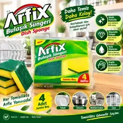 Arfix Dish Sponge 4 pcs