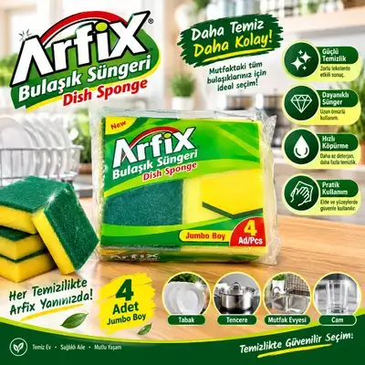 Arfix Dish Sponge 4 pcs