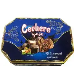 Chocolate cevhere is a mixture of milk, coffee, bazelnuts and chocolate
