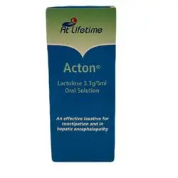 Acton Syrup Lactulose 3.3g/ 5ml For constipation 200 ml UK
