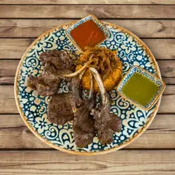 Ribs with Bulgur and Tomato