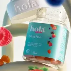 Hola Ultra Hair amla msm cysteine millet bamboo extract biotin with vitamins & minerals 60 gummies