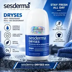 Sesderma DRYSES Men Anti-Perspirant Roll-On Deodorant — 75 ml