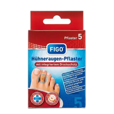 Corn plasters with Integrated Pressure Protection 5 Pcs _ FIGO