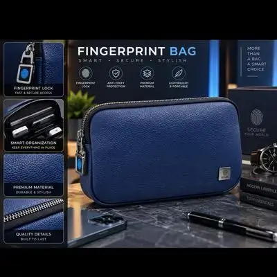 Hand Bag With FingerPrint
