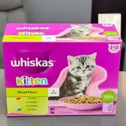 Whiskas Kitten Mixed Menu in Jelly 12Pcs