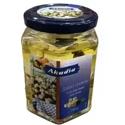 Cheese mixed with oil and herbs Olives for salad 265 g