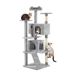 Multi-Level Cat Tree Tower-Model K02 Light Grey 138cm