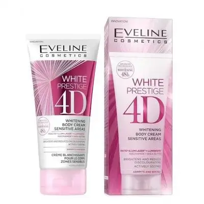 Eveline Cosmetics White Prestige 4D Whitening Body Cream Sensitive Areas
