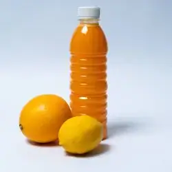 Large Orange And Lemon Bottle