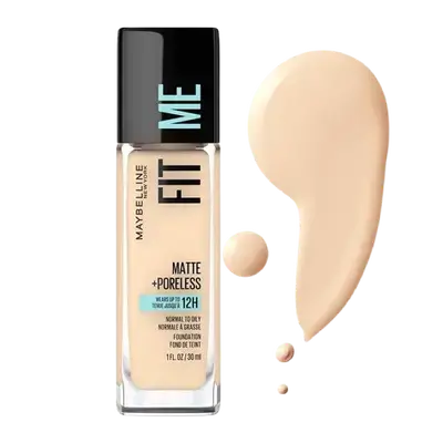 FIT ME Matte + Poreless 12H Foundation Normal To Oily Skin 118 LIGHT BEIGE 30ml _ MAYBELLINE NEW YORK