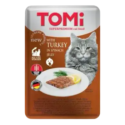 TOMI with turkey in spinach 100g