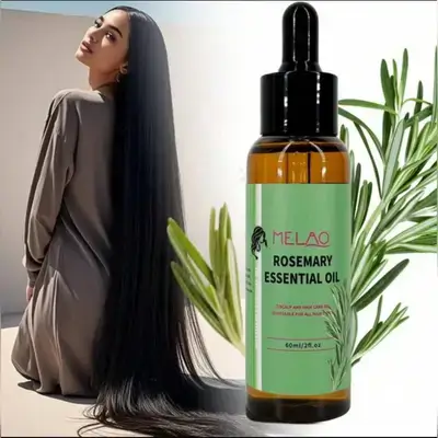 MELAO Organics Rosemary Hair Oil, Split Ends & Dry Scalp Massage - 60ml