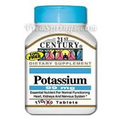 POTASSIUM 99 MG, 110 TABLET,1 COUNT