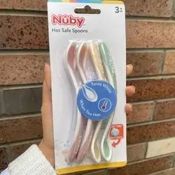 Nuby hot safe spoons 3m+