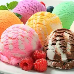 Soft Ice Cream With Italian Biscuit