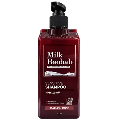 Milk Baobab Sensitive Shampoo Damask Rose 500ml _ BIOKLASSE