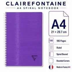 Notebook,french , A4 Size,180 pages.