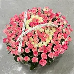 Basket of Pink Flowers