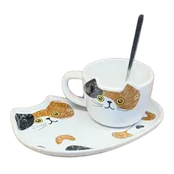 E681 Cat Face Tea Set