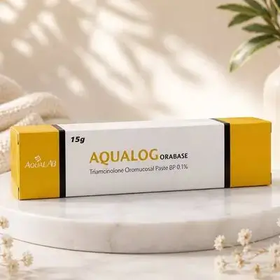 AQUALOG Orabase Triamcinolone Oromucosal Paste BP 0.1%