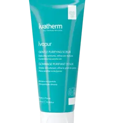 Ivatherm Ivapur Gentle Purifying Scrub Gel 100ml مقشر للبشرة الدهنية الحساسة