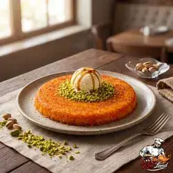 Turkish Kunafa with Cheese & Pistachio