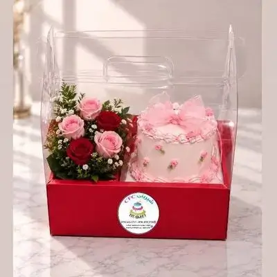 Box Cake With Flower