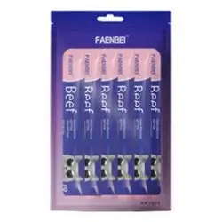 Faenbei Cat Snack Tubes - Beef, 6 Pieces