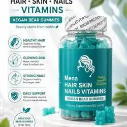 Mena Hair, Skin & Nails Vegan Bear Gummies