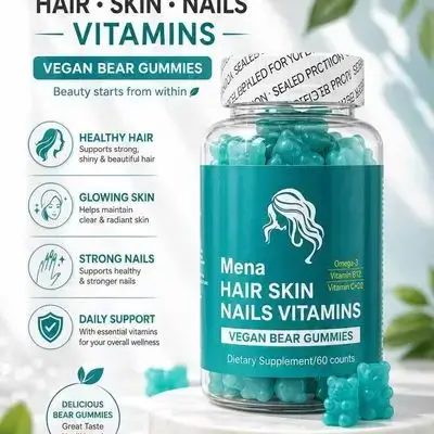 Mena Hair, Skin & Nails Vegan Bear Gummies