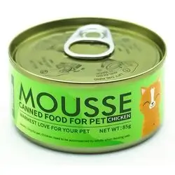 Mousse Wet Pet Food Can - Green Variant