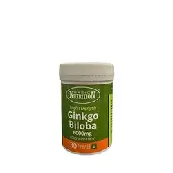 Ginkgo Biloba 6000mg 30 Tablets_Basic Nutrition