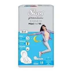 Sleepy Lady Pad 3In1 Maxi Extra Long Night 18 Pads