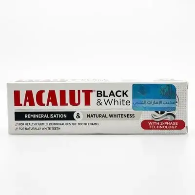 Lacalut black & white toothpaste 75ml